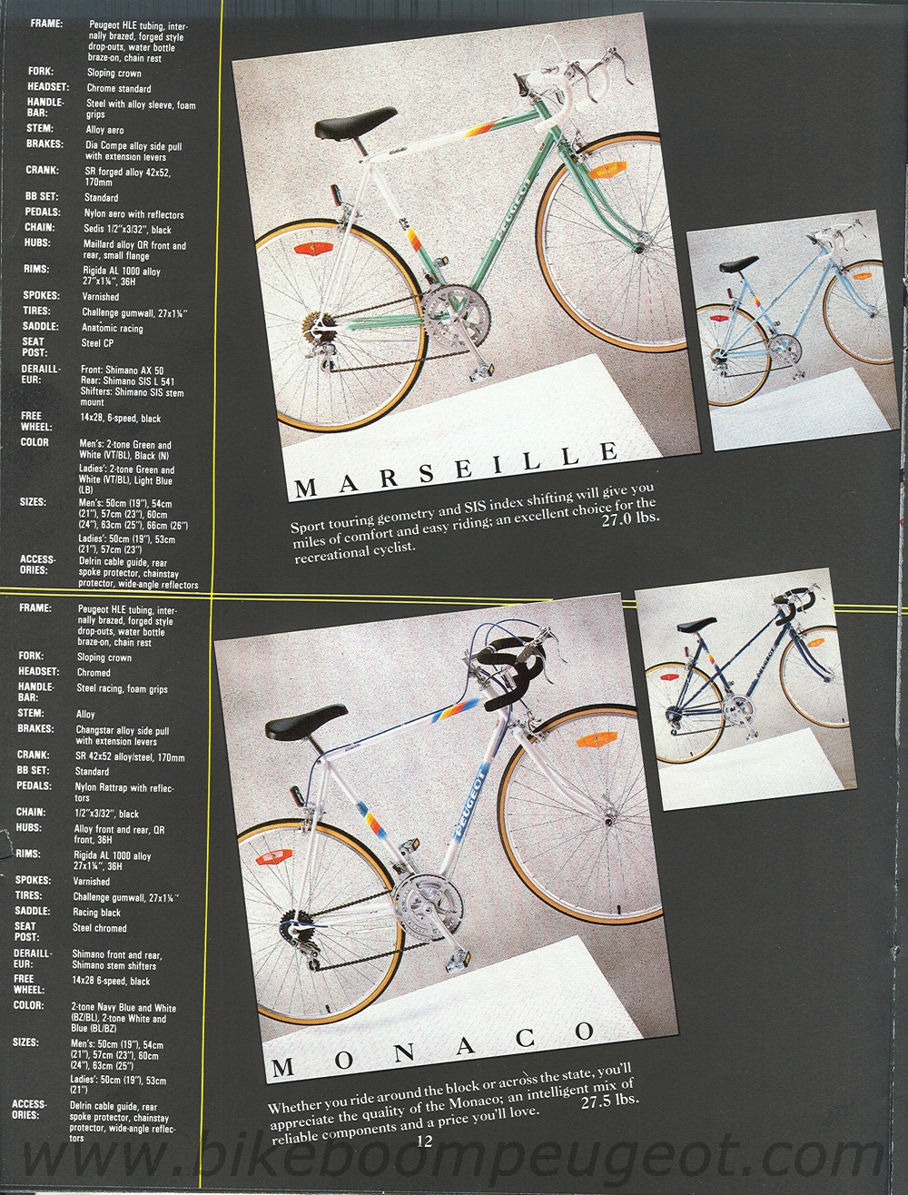 Peugeot 1988 USA Brochure